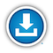 logo blue button